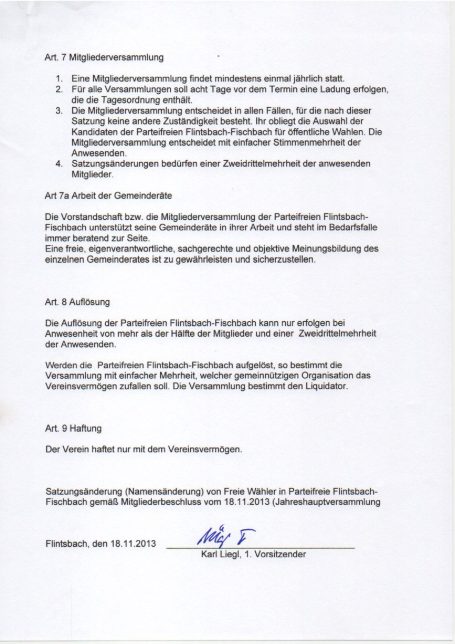 Seite 3 3. Seite unserer Satzung