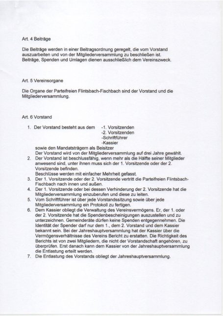 Seite 2 2. Seite unserer Satzung